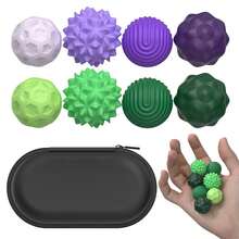 Juego de bolas magnéticas de silicona - Juguetes relajantes con textura elástica, colores surtidos (negro, verde, rosa, morado, azul), juguetes magnéticos (los colores y detalles son aleatorios) - Multicolor - Ver 12