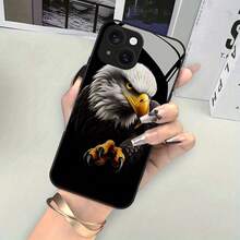 Funda de Teléfono de Nuevo Diseño Ojo de Águila de Moda, Compatible con iPhone 16/16 Plus/16 Pro/16 Pro Max/15/15 Plus/15 Pro/15 Pro Max/14/14 Plus/14 Pro/14 Pro Max/13/13 Pro/13 Pro Max/13 Mini/12/12 Pro/12 Pro Max/12 Mini/11/11 Pro Max/X/XS/XR/XS Max/7/8 - Accesorios de Textura Mate - Colores mixtos - Ver 5