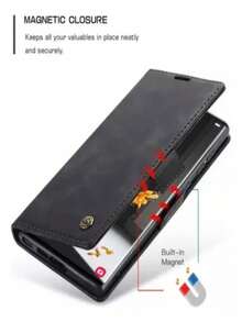 xaa mobile Book-Style Case For Samsung S23 Ultra - 黑色 - 查看 2
