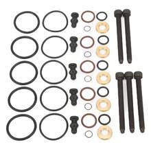 Audi Fuel Injector Seal Repair Kit - 5-Piece Set, Including Bolts, For Reliable Performance.