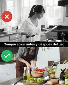 Porta Libros, Porta Biblia, Porta Libros Para Leer, Ofrece Flexibilidad Enúltiples Escenarios, Como Leer Recetas En La Cocina, Estudiar En La Oficina o Disfrutar De Buenos Libros En Casa (Negro) - 1 - Ver 5