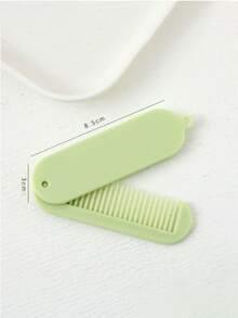 3件套旅行折叠镜梳，圆形折叠口袋大小发梳，迷你发梳，便携旅行按摩梳，女士女孩美发造型工具，旅行必备配件，适合户外、办公室、返校季等场合。 - 彩色 - 查看 15