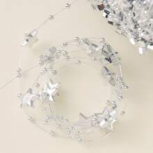 A Pack Of 5-Meter Five-Pointed Star Bead Chain Flower Garlands, Acrylic Bead Chains, Christmas Tree Decorations, Christmas Decorations, Wedding Decorations, DIY Accessories, Curtain Making, Home Crafts Vase Room Decoration, Colorful And Easy To Match. - Multicolor - View 3