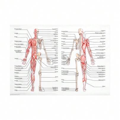 Human Anatomy Posters,Hanging Anatomy Poster Human Muscle Skeleton System Anatomical Chart