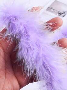 Feathers Boa, Diy Party Dress Up Costume Accessories, Colorful Feather Boas, Scarf Decoration, Suitable For Birthday Party, Halloween, Christmas, Horse Racing, Tea Party, New Year's Eve, Concert And Home Decor, Dance Wedding, Stage Performance, Carnival Costume And Accessories, Party Supplies - Multicolor - View 4