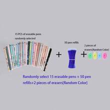 10/15pcs Random Style Erasable Pens; 0.5mm Blue Ink Refill; Diverse Styles, Smooth Writing, Best Choice For Writing, Suitable For Students, School, Notes, Office Use, Gift For Friends, Classmates, Birthday, School Supplies, Christmas Gifts