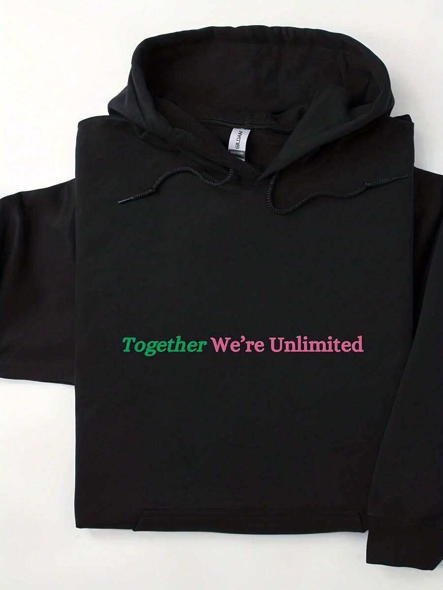 Together We're Unlimited Witch Hoodie, Wicked Sweatshirt, Green Pink Witchcore, Y2K R, Vintage Soft Plush, Gift For Her, Sister Gift - 款式2 - 查看 1