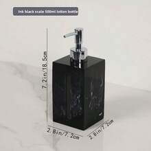 1pc Lotion Refillable Bottle, Shampoo Body Wash Lotion Refill Bottle, Empty Bottle, High-End Bathroom Set, European Style Pump Bottle - Multicolor - View 12