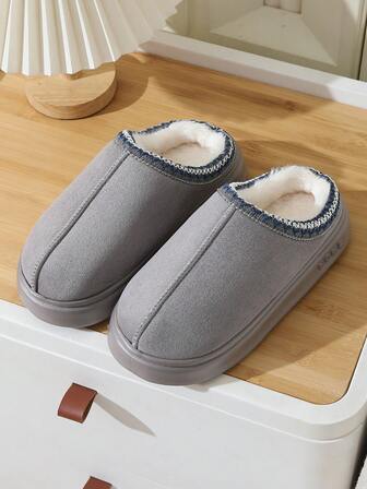 Solid Color Casual Soft Thermal Lined Loungewear