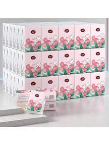 迷你便携式口袋纸巾手帕纸，方便携带-两种包装随机 - 彩色 - 查看 12