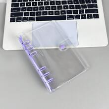 A6 Transparent Loose-Leaf Cover Sticker Book, Stickers, 3D Sticker Storage Box, 6-Ring PVC Notebook Set, DIY Journal - Multicolor - View 7