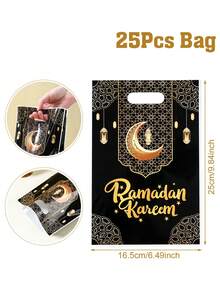 10/25/50Pcs Ramadan Kareem Gift Bag,Gift Wrapping Bag With Stars,Moon,Lantern Design,EID Mubarak Tote Bag,Islamic Muslim Party Favor Bag,Gift Packaging Bag,Ramadan Kareem Party Supplies,Ramadan Mubarak Decorations,Ramadan Gift,Ramadan Decorations For Home,EID Mubarak Decorations,Eid Al Adha Decor - Multicolor - View 14
