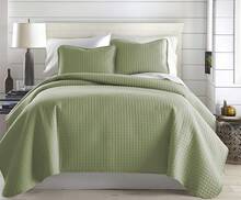 Full/Queen Quilt Bedding Set, Microfiber Quilts Queen Size, Coverlet, Stain & Pet Hair Resistant Bedding, Full Size Bedspread With 2 Pillow Shams, Bone, 2025 - 19 - 鼠尾草綠 - 查看 9