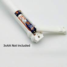 1個 LED 手持旋轉造型燈 LED 閃爍燈 彩色魔杖 旋轉魔球棒 聖誕生日派對用品 隨機顏色 - 彩色 - 查看 4