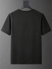 Couple Matching Printed Sleeve Collar-Shirts, Casual Short-Sleeve Tops Couples In Spring And Summer, Women'S Clothing.2026 - Áo đen dành cho nữ - Xem 4