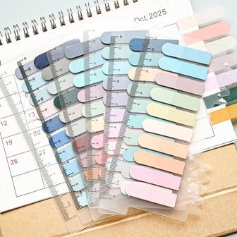 200张半透明渐变便利贴，可用于标记教科书和分类办公用品。适合做笔记和索引