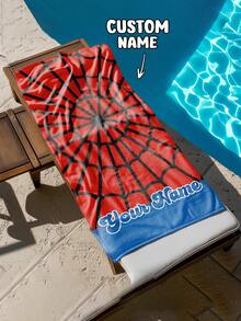 Personalized Kids Beach Towel, Summer Birthday Gift, Summer Vibe, Girls Beach Trip, Customized Beach Towel, Swimming Pool, Beach Decor - Multicolor - View 8