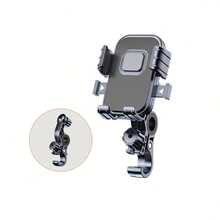 Electric Bicycle Frame Navigation Stand, Motorcycle Riding Shockproof, Bicycle, Electric Bike, Food Delivery Navigation, Mobile Phone Stand - Black - View 2