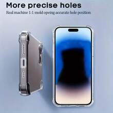 غطاء هاتف شفاف مقاوم للصدمات بوسادة هوائية في الأركاء الأربعة، متوافق مع هواتف آبل 13، 14، 15، 16، 17 وطرازات آبل من 6 إلى 17. أغطية الهاتف، أغلفة الهاتف، أقراص الهاتف، أكمام الهاتف، أغطية الهاتف المقاومة للصدمات، أغطية الهاتف بتصميم بسيط، أغطية الهاتف ذات اللون الصلب، أغطية الهاتف الشفافة المقاومة للصدمات في الأركان الأربعة، أغطية الهاتف من مادة TPU، أغطية الهاتف المقاومة للصدمات (مقاومة للصدمات بدرجة عسكرية)، أغطية الهاتف رفيعة.