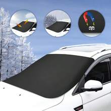 Silver Coated Windshield Cover, Anti-Frost Anti-Theft Car Windshield Sunshade