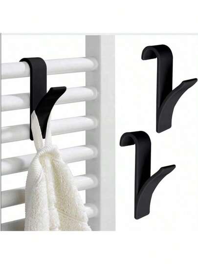 Set de 5 suporturi multifuncționale pentru prosoape de bucătărie și baie, pentru organizare, cârlige electrice pentru încălzit prosoape, soluții de depozitare și agățare, cârlige auxiliare durabile, accesorii pentru organizarea spațiului de baie și spălătorie, aspect elegant din oțel inoxidabil, montare ușoară pe perete, suporturi pentru prosoape care economisesc spațiu, pentru prosoape, halate, lufe și multe altele