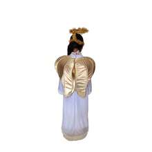 Disfraz De Angel Navidad - Túnica Blanca con Alas para Niñas Y Niños - Blanco - Ver 3