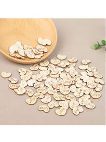 Natural Mini House Shaped Wood Pieces Christmas Wooden Ornaments Embellishment DIY Crafts New Year Xmas Party Decorations Navidad Noel Natal - Multicolor - View 4
