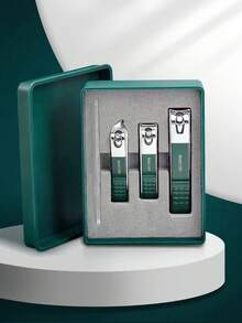 Conjunto de cortadores de unhas portáteis de aço inoxidável de alta qualidade, com lâminas afiadas, corte preciso e estrutura robusta, adequados para aparar unhas das mãos e dos pés, cortadores de unhas retos e diagonais, ferramentas para nail art, kit profissional quatro em um para cuidados com as unhas - conjunto completo de manicure e pedicure com ferramentas, cortadores de unhas, lixas e estojo de armazenamento - kit de cuidados pessoais para viagens ou uso doméstico, conjunto de manicure, viagens, presentes de Natal.