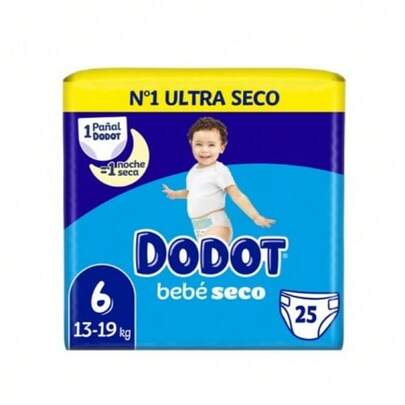  Dodot Bebé Seco Small Pack Talla 6 - 25 uds.