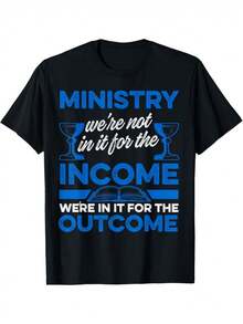Camiseta de Ministro para Jóvenes Líder de Ministerio Predicador Sacerdote Pastor - Negro - Ver 1