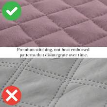 Full/Queen Quilt Bedding Set, Microfiber Quilts Queen Size, Coverlet, Stain & Pet Hair Resistant Bedding, Full Size Bedspread With 2 Pillow Shams, Bone, 2025 - 12 - Lavender - 查看 5