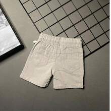 Kit 2 Shorts Linho Menino Recém Nascido Mauricinho Bermuda Infantil OPLK