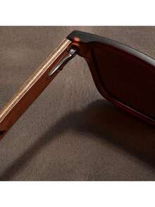 Ultra-Light Unisex Glasses - Retro Walnut Style Frame, Fashionable Glasses Without Prescription With, Suitable Daily And Formal Occasions - Valentine's Day And Father's Day - Wide Frame (>139mm), Casual Wear, Fashionable Design, Durable Material, Polarized Lenses, Unisex Accessories FDJR - 藍色 - 查看 10