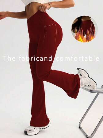 FWH Ropa deportiva modesta pero de moda, con un ajuste relajado y cobertura completa para facilidad durante todo el día. Silueta de cintura alta con un suave efecto de levantamiento del trasero. Flujo que alarga las piernas. Bolsillos laterales ocultos que mantienen líneas estilizadas. Se transiciona sin esfuerzo de la oficina a las actividades al aire libre. Pantalones de yoga de elegancia effortless