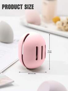 Makeup Sponge Cover, Double-Sided Ventilated Silicone Beauty Makeup Mixer, Fragrance-Free Travel Case For All Sponges, Easy To Carry - Multicolor - View 5