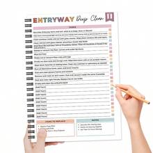 ADHD Cleaning Schedule, Home Cleaning Timetable, Weekly/Monthly/Annual Cleaning Checklist, Decluttering, Household Chores List, School Supplies, Back To School Essentials - Multicolor - View 7