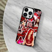 Funda de Teléfono Caliente Singer D-De La R-Rose para 11,12,13,16,14,15,17,Pro,MAX Cubierta Negra Mate a Prueba de Golpes - Z1 - Ver 6