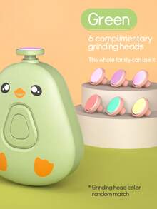 جهاز كهربائي لتقليم الأظافر، مجموعة مصقل كهربائي مع 6 رؤوس طحن، مجموعة مانيكير كهربائية يدوية بشكل دائري مريح، تعمل ببطاريات AAA، مناسب لجميع أفراد الأسرة