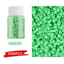 1000 piezas - Juego de cuentas de fusión de 2.6mm, ideal para principiantes y aficionados de las artes y manualidades, suministros de cuentas para joyería creativa, diseñadores creativos, regalo perfecto para Halloween, Navidad, días festivos