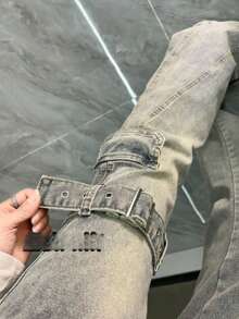 Women Jeans - Màu xanh lam - Xem 2