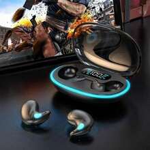 The Latest Headphones For 2025, In Ear Headphones - Compact And Portable Design, Intelligent Noise Cancellation,Ultra-Thin Sleep Wireless Headset Super Standby Wireless Headphones, On-Ear Sports Invisible Subwoofer Headphones For IOS/ Android Game Low Latency Dual MIC Noise Reduction Sleep Earbuds - 隨機顏色-1件 - 查看 4