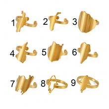 1 قطعة خاتم جزر الكناري الإسبانية / لا بالما / لا جومرا / تينيريفي / فويرتيفنتورا / جران كناري / لانزاروتي / مايوركا من الفولاذ المقاوم للصدأ