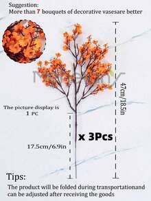 MEHELANY 3/1pc Artificial Gypsophila, Fake Gypsophila Bouquet, Artificial Plants, Artificial Decorations For Home Decoration, Bedroom Decoration, Boho Decoration, Party Supplies, Wreath Craft DIY Home Kitchen Decorations, Fireplaces, Outdoor Planters, Floral Arrangements, Table Centerpieces