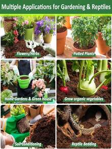 1/2/4/6/8/10pcs Compressed Coconut Fiber Bricks - High Nutrient Coconut Fiber Shell Matrix Covering, PEAT MOSS Soil Mixture, For Gardening, Seed Germination And Plant Growth, Suitable For Indoor And Outdoor Use, Indoor Planting Medium | Natural Appearance | High Nutrient Soil, Coconut Fiber Bricks - Natural Coconut Shell Bricks - View 8