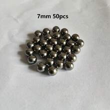 50/100/200/300/500个 6/7/8毫米弹弓狩猎射箭球高碳钢球精密抛光淬火