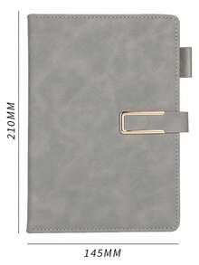 Customized Vintage A5 Leather Bound Notebook With Bookmark - Classic PU Leather Notebook For Business Meetings, College Students, Planner School Supplies - Multicolor - View 24