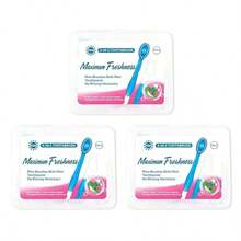 10pcs Mini Disposable Toothbrush Set - Toothbrush With Toothpaste, Toothpaste + Tongue Scraper + Dental Floss + Toothpick, Suitable For Work Or Travel, Individually Packaged, Convenient For Work Or Travel - Peach Flavor - View 14