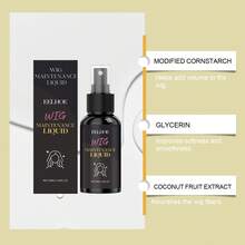 EELHOE Wig Fluffy Spray Wig Maintenance Liquid Mild Fluffy Wig Refreshing And Supple Feeling Daily Modeling Portable Spray Hair Care Spray For Wigs Anti Frizzy Smooth Oil Wig Care For Women Hair Wig Conditioner Wig Accessories - 50ml/1.69FL.OZ - 查看 4