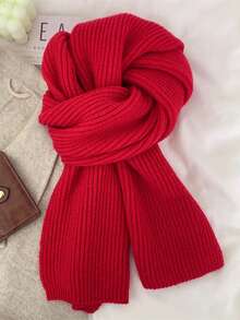 1 قطعة وشاح مُحبوك بألوان صلبة وخطوط للأطفال، وشاح شتوي سميك وناعم لتدفئة الرقبة، وشاح عصري وشامل للطلاب من الأولاد والبنات، وشاح للأطفال البنات، وشاح مقاوم للبرد للخارج، وشاح عيد الميلاد