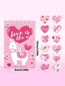 6 cuốn sổ tay mini màu hồng dành cho ngày lễ tình nhân, có thiết kế hình trái tim và động vật, gáy lò xo, sổ tay bỏ túi, hoàn hảo cho tiệc cưới ngày lễ tình nhân. - Nhiều màu - Xem 3